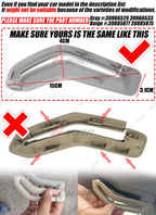 1 Pair Front Seat Belt Selector Gate Trim Cover for Volvo S60 S80 XC90 (2001–2016)