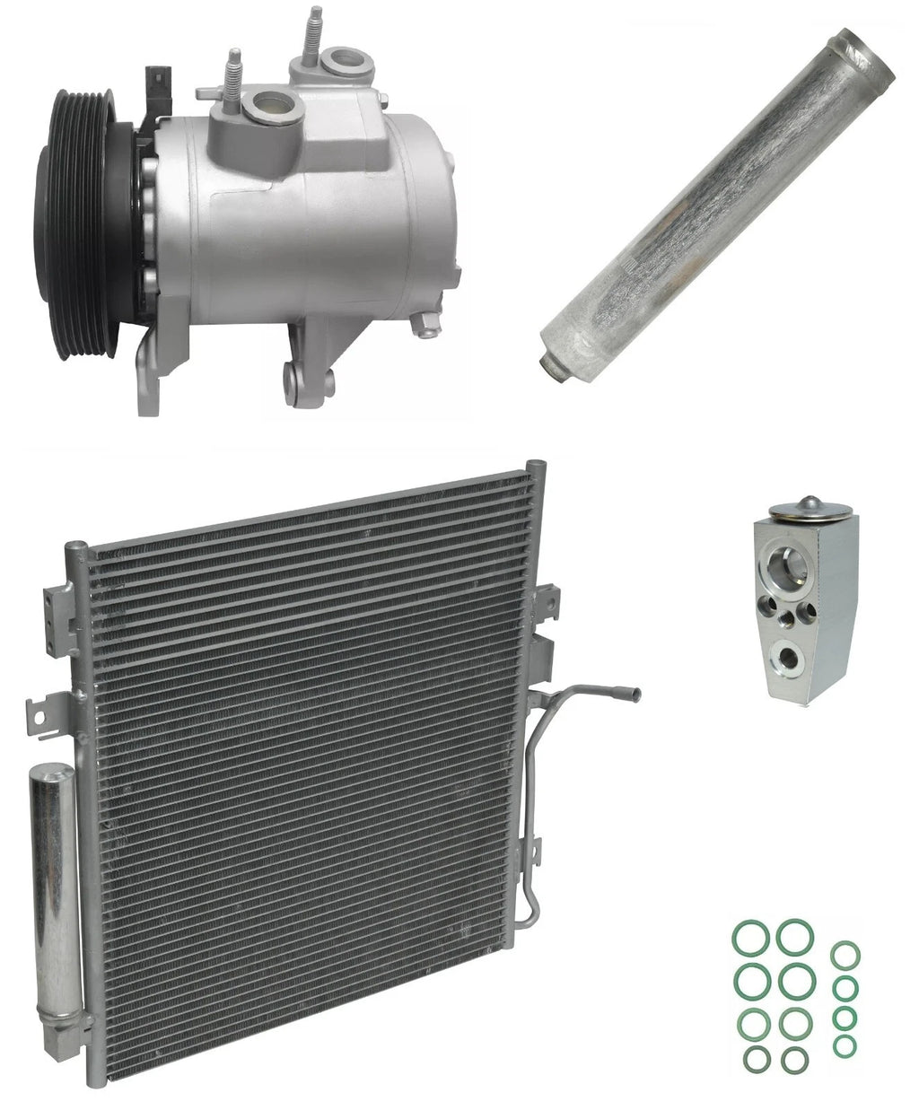 A/C Compressor Kit with Condenser for Jeep Liberty 3.7L V6 (2012–2012)