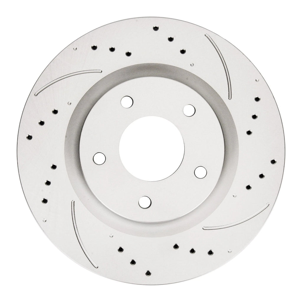 Front Set Drilled & Slotted Brake Rotors for Nissan Rogue & Sentra (2007–2013)