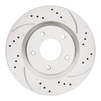 Front Set Drilled & Slotted Brake Rotors for Nissan Rogue & Sentra (2007–2013)