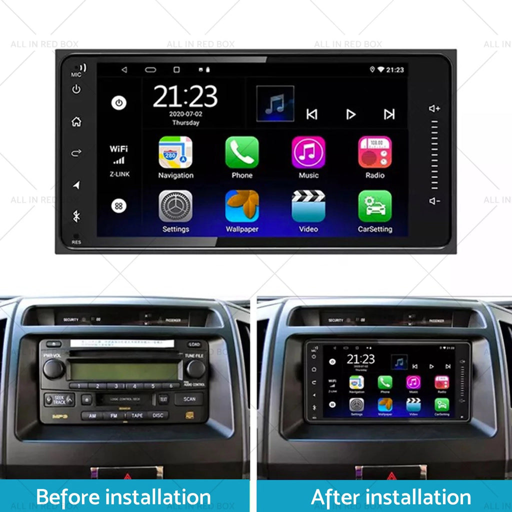 7'' In-Dash Android 13 Car Stereo for Toyota HiAce (2004–2019)