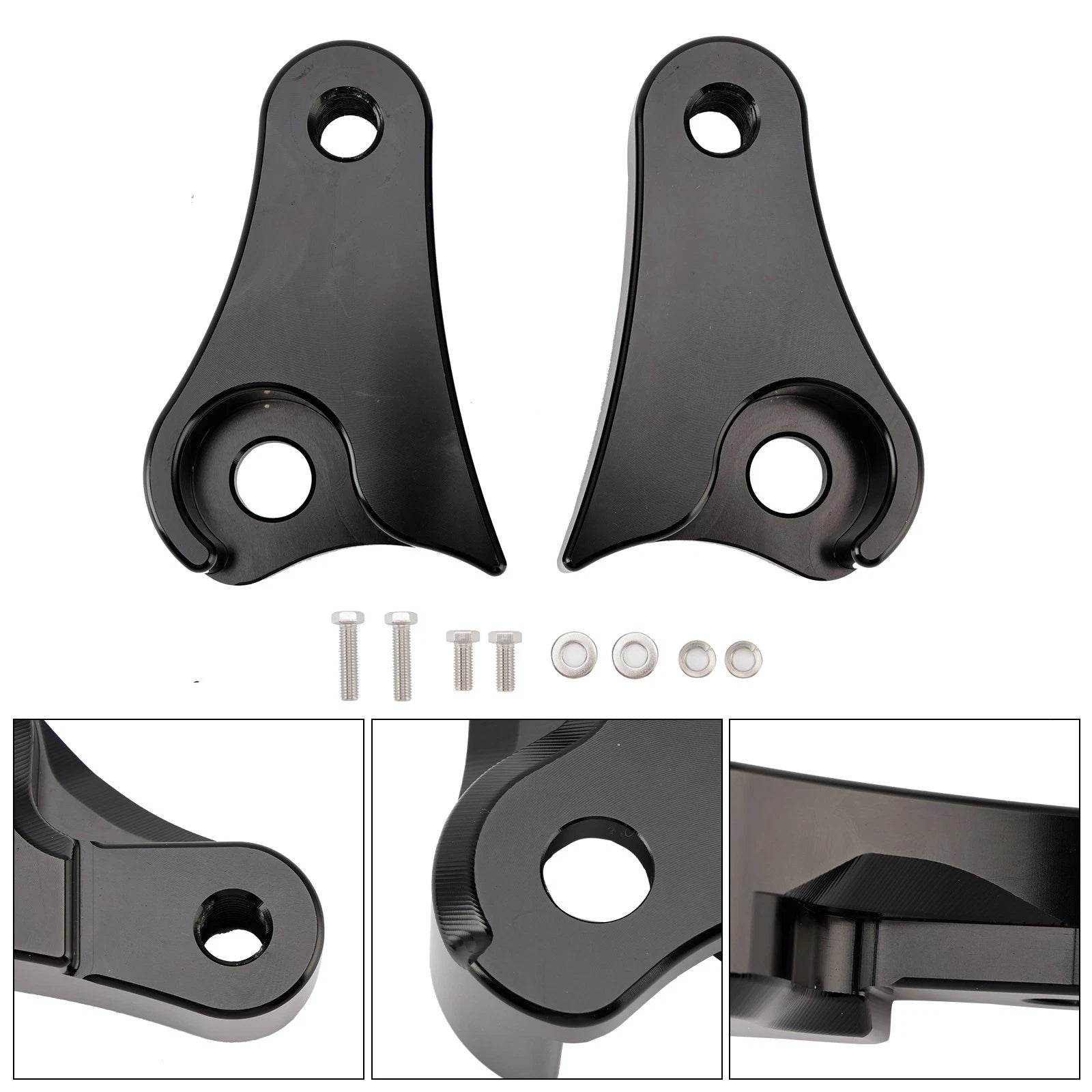 1.5" Lowering Link Blocks Kit for Harley Touring Street Glide Road King Electra (2009–2025)