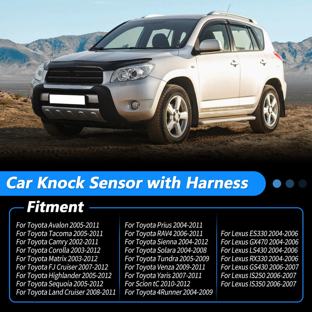 Knock Sensor with Harness for Lexus ES330 GX470, Toyota 4Runner RAV4 (2004–2006) 89615-06