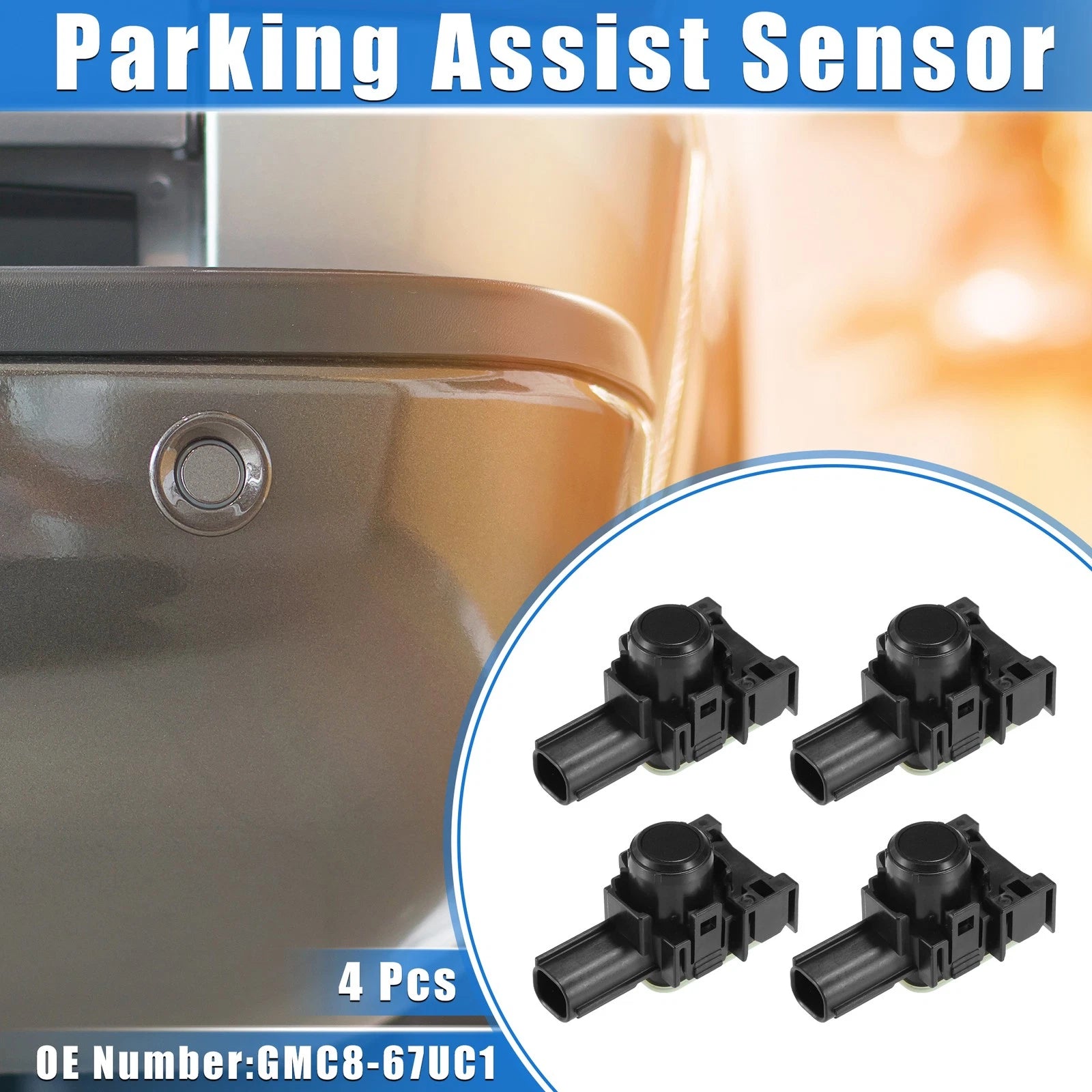 Set of 4 Rear Bumper Reverse Parking Assist Sensors NO.GMC867UC1 for Mazda 6 (2018–2021)