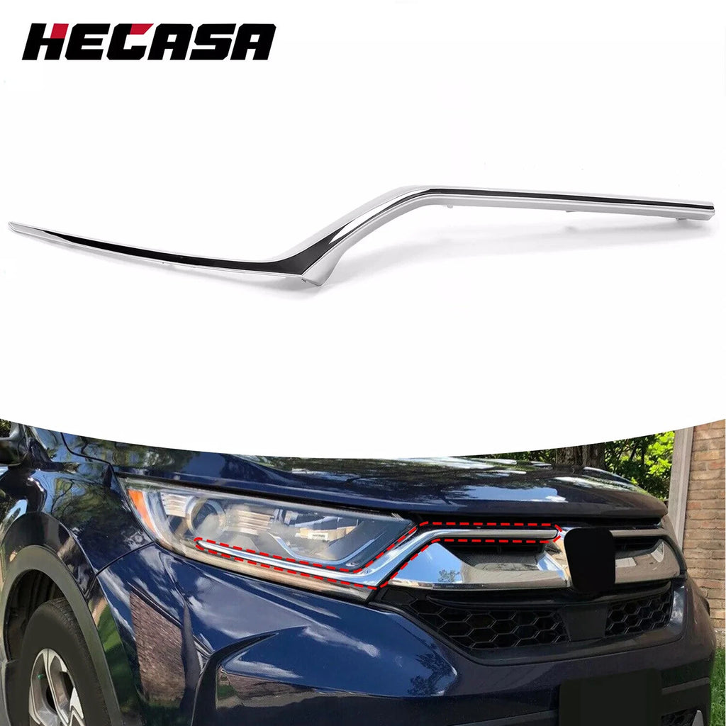 Chrome Right Headlight Molding Trim for Honda CR-V (2017–2019)