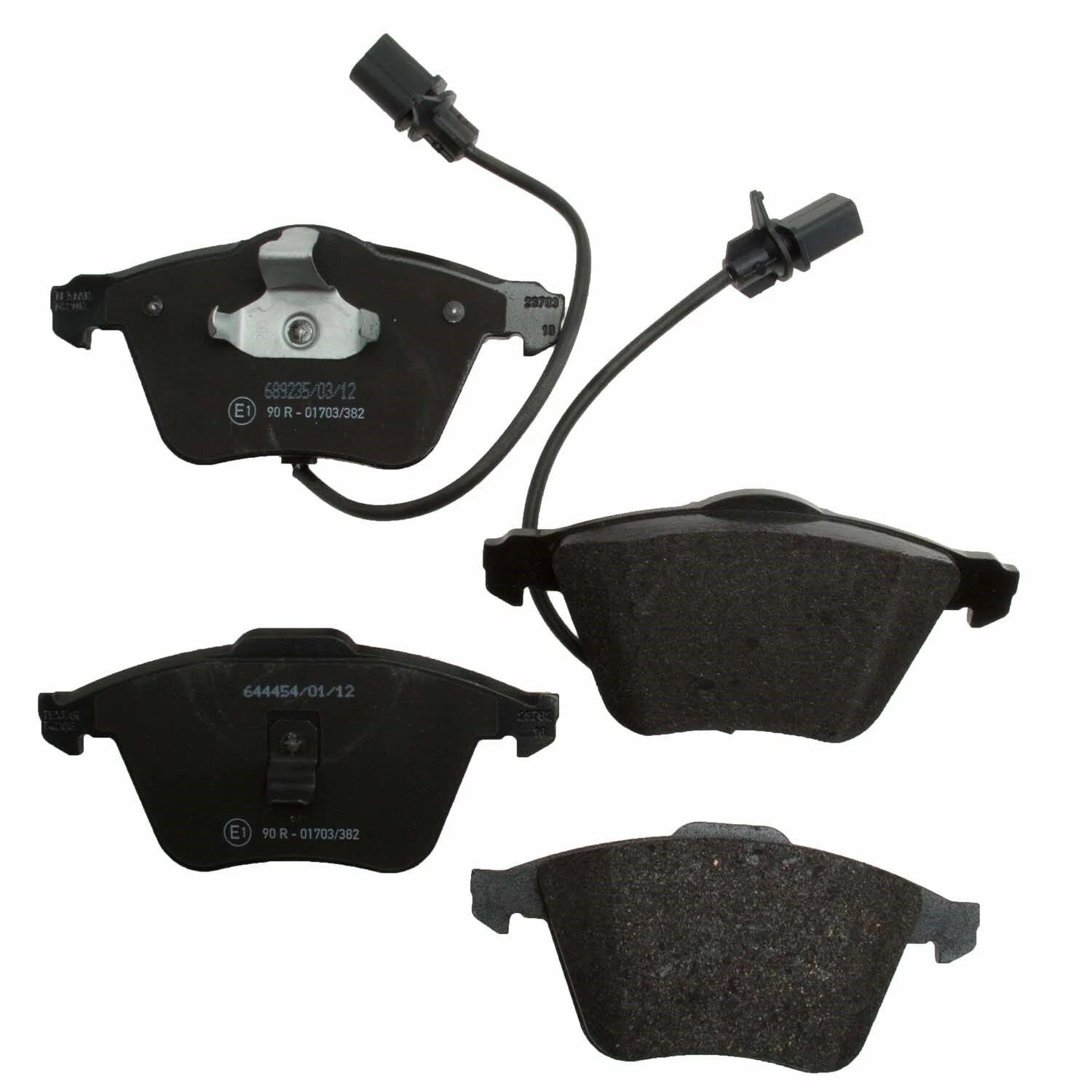Set of 4 Front Disc Brake Pads for Textar (23762 01)