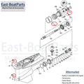 Lower Unit Seal Kit for Yamaha 2 Stroke 200HP 225HP 240HP 250HP 300HP (1996–2023)
