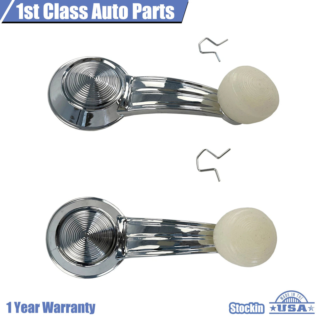 2X Window Cranks Handles Chrome for Buick Electra (1967–1984)