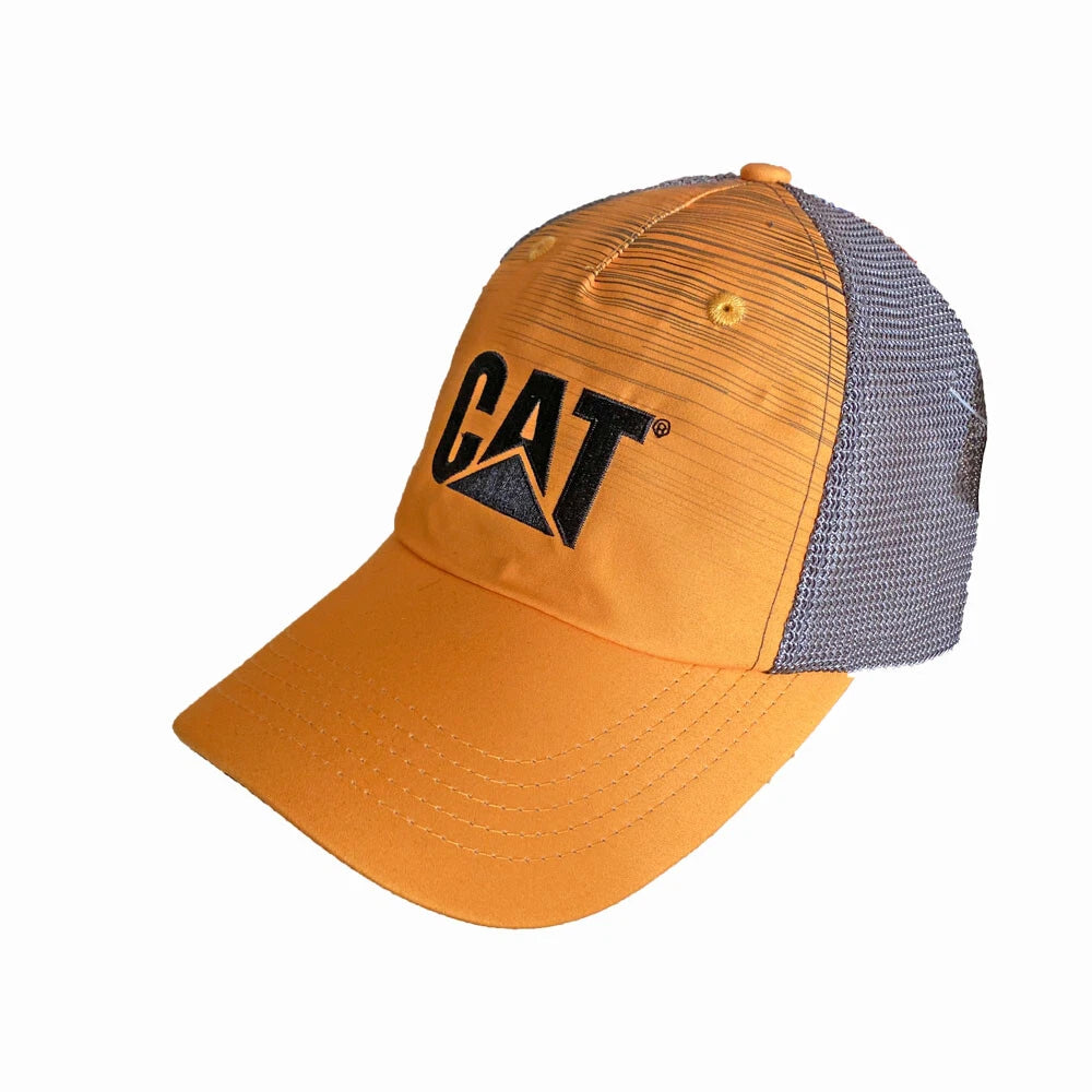 Caterpillar CAT Sublimated Stripe Yellow Cap for