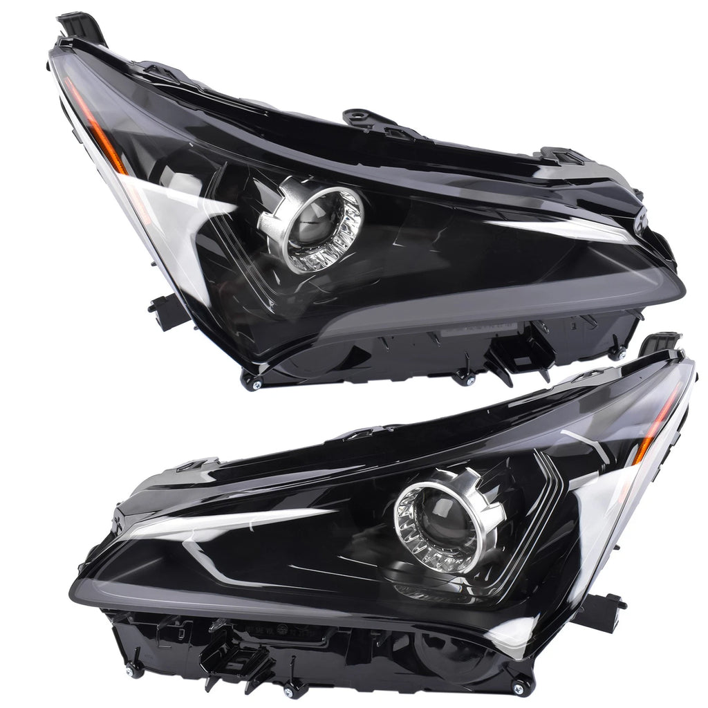 2X LED Headlight w/o AFS for Lexus NX200t NX300 NX300h (2018–2021)