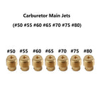 7pcs Carb Main Jet for Honda GX160 GX200 Predator 212cc (#50-#80)