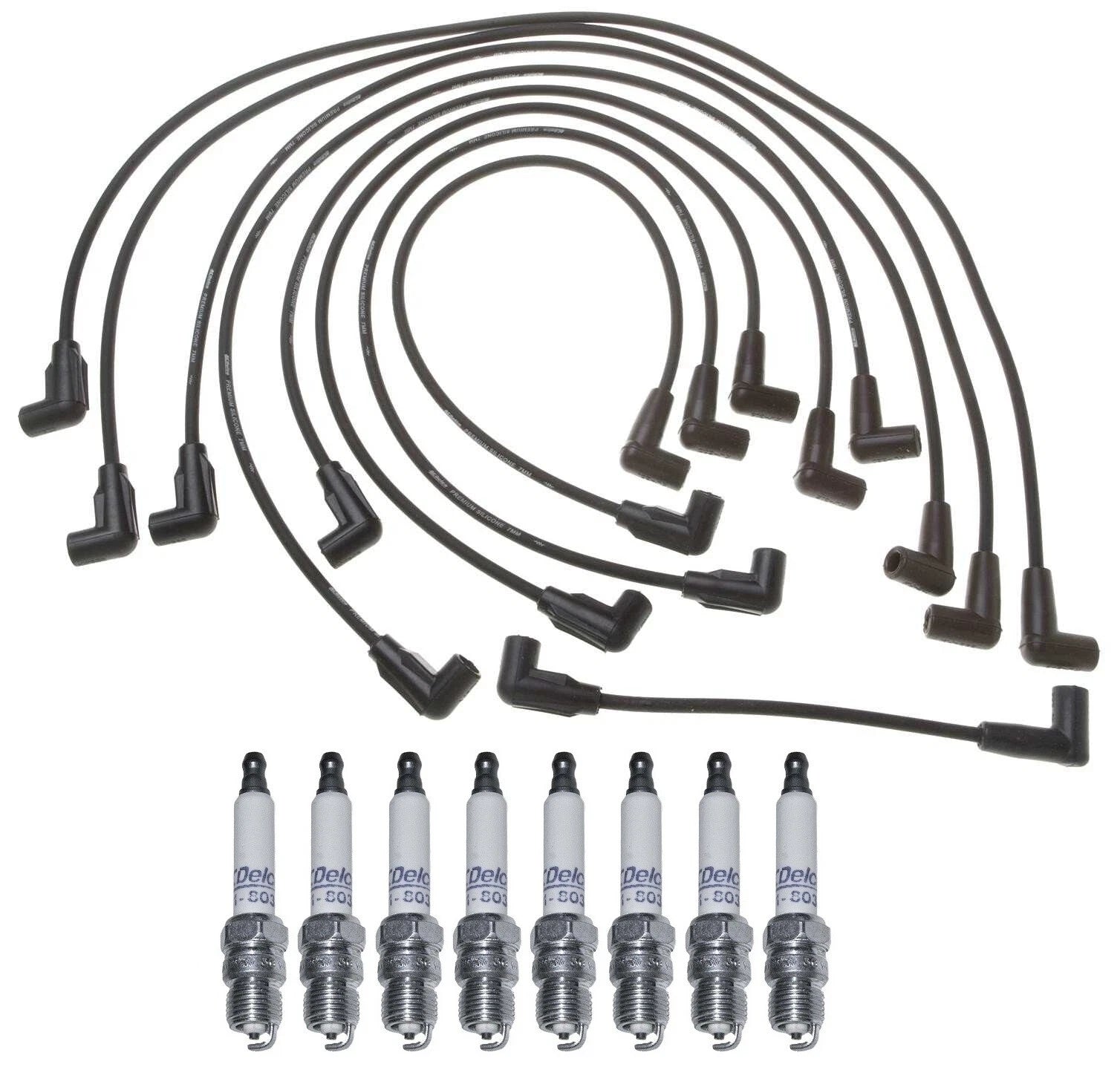 Pro Ignition Wire Set & 8 ACDelco Platinum Spark Plugs for G3500 (1996–2002)
