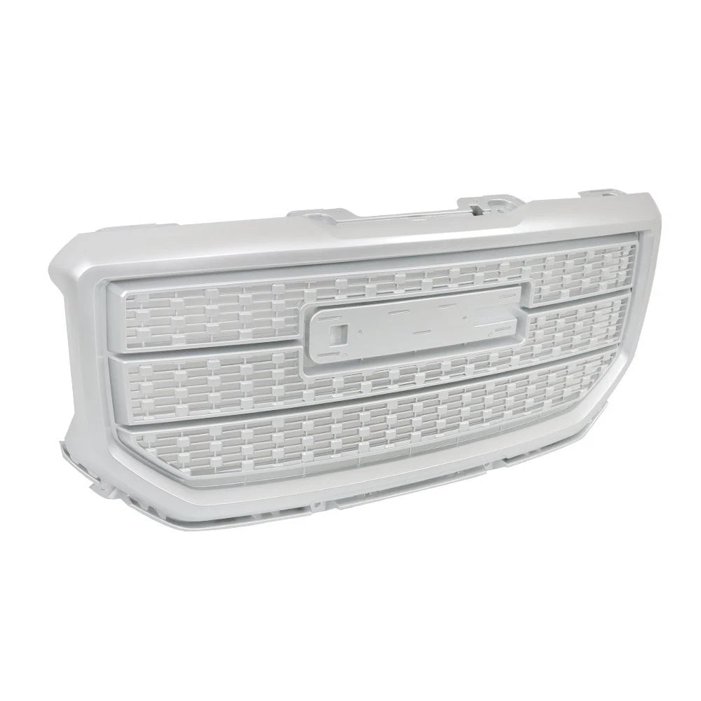 ABS Plastic Silver Front Upper Grille for GMC Sierra 1500 (2016–2018)
