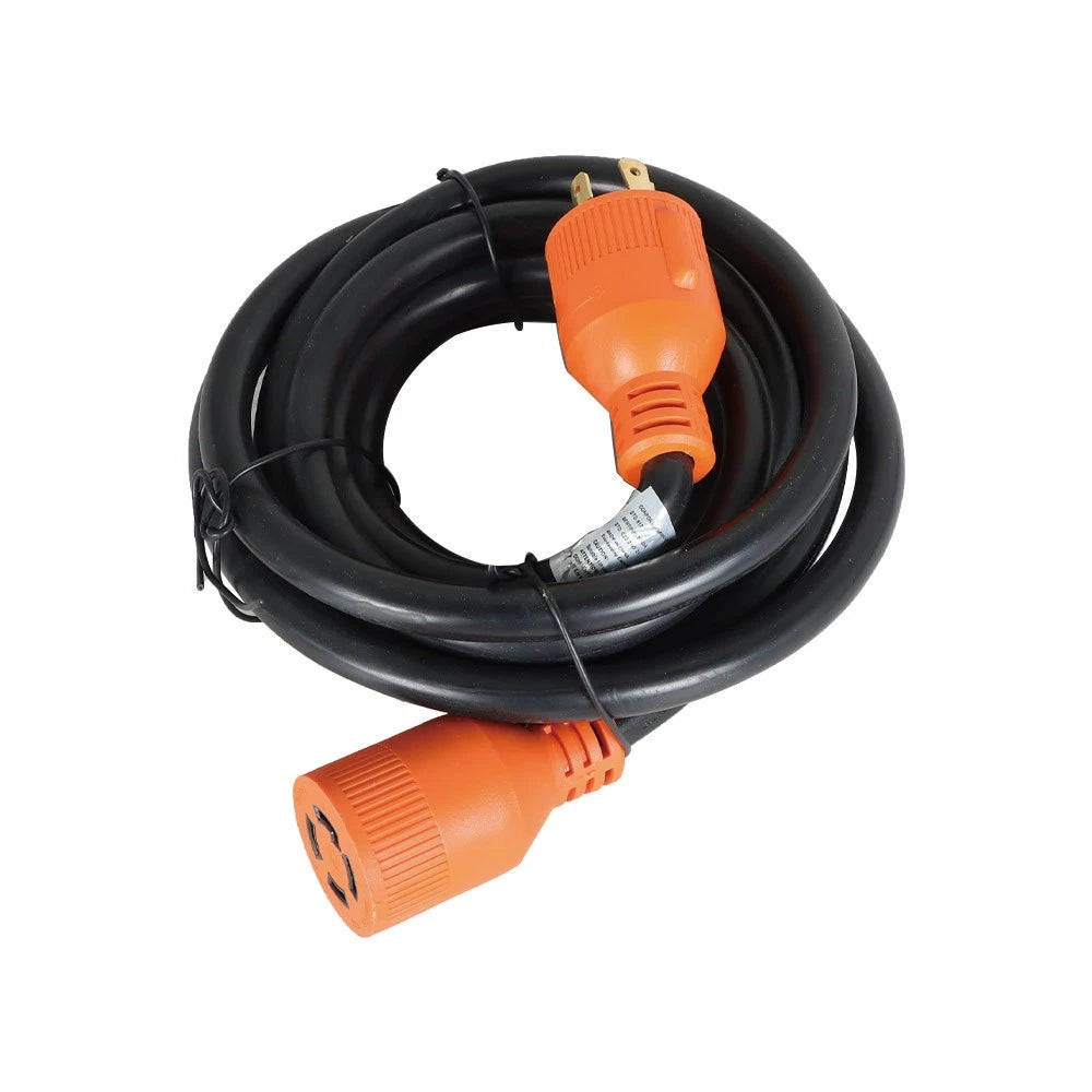 30Amp RV Extension Power Cord 15ft with Organizer for RVs