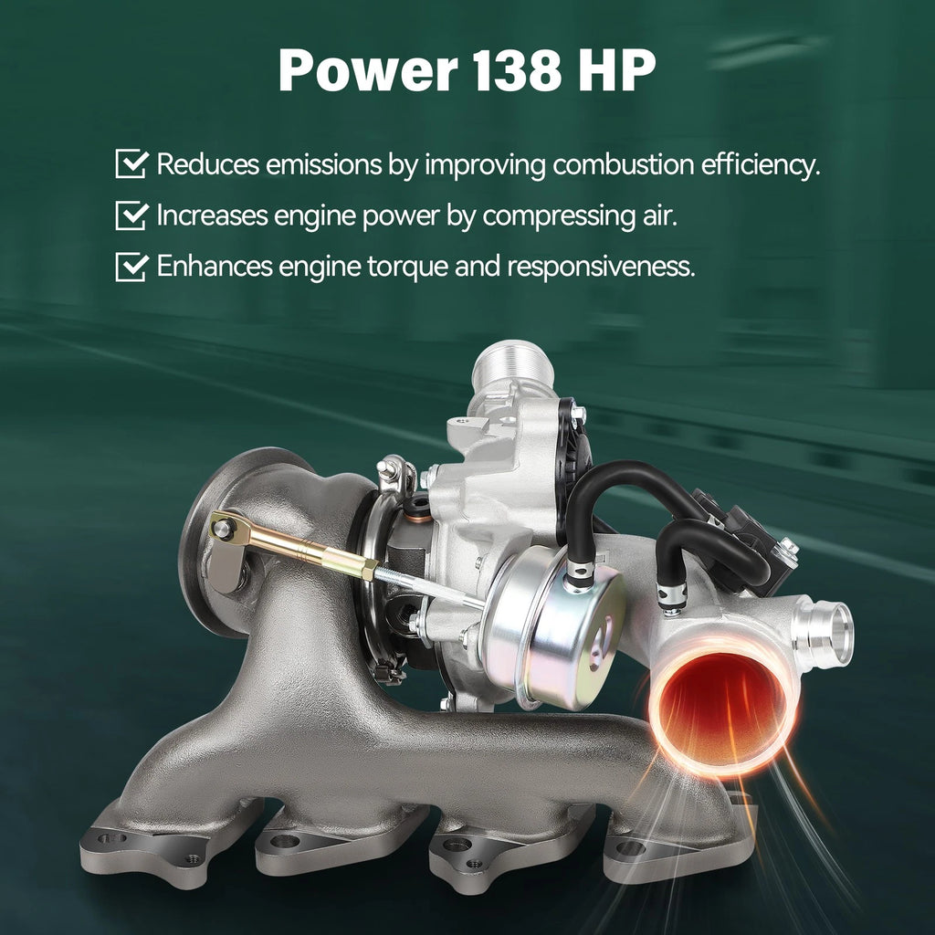 Turbocharger Assembly w/ Kits for Buick Encore (2013–2018) 1.4L Gas Turbo