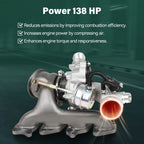 Turbocharger Assembly w/ Kits for Buick Encore (2013–2018) 1.4L Gas Turbo