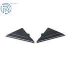 Set of 2 Reverse Mirror Triangle Panels for Fiat 500 (2012-2019) Black