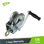 1600lbs Manual Winch for Boat (Hand Crank, 32ft Cable)