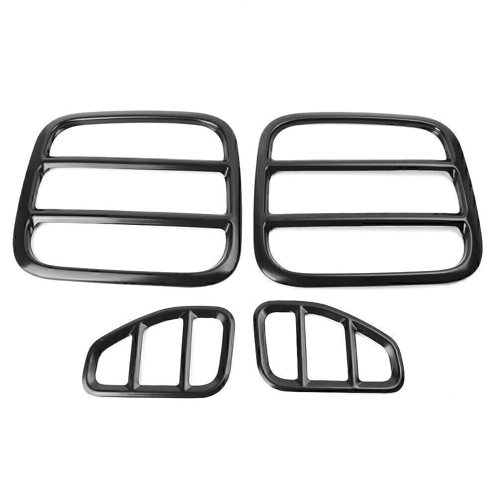 Set of 4 Iron Tail Light Lamp Cover Trim Frame for Jeep Renegade (2015–2016)