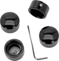 4X Head Bolt Covers for Harley Davidson XL1200T & FLRT (2014–2017) Black