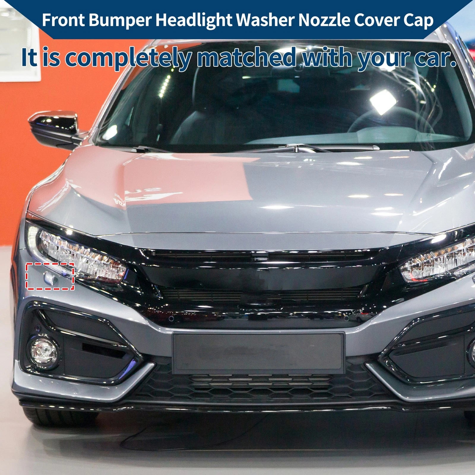 Washer Nozzle Cover Cap for Honda Civic FB2 FB3 (2012–2013) Unpainted