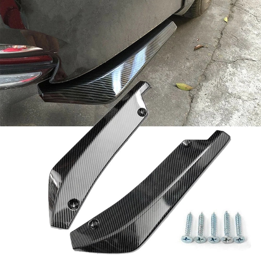 Rear Bumper Lip Diffuser Splitter for Ford Mustang (Carbon Fiber)