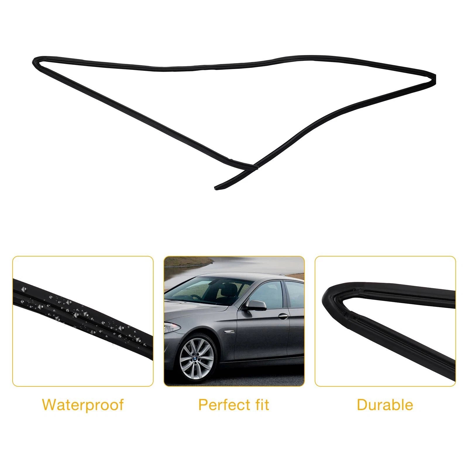 Rear Windshield Upper Moulding Trim Seal for BMW 5 Series (2004-2010)