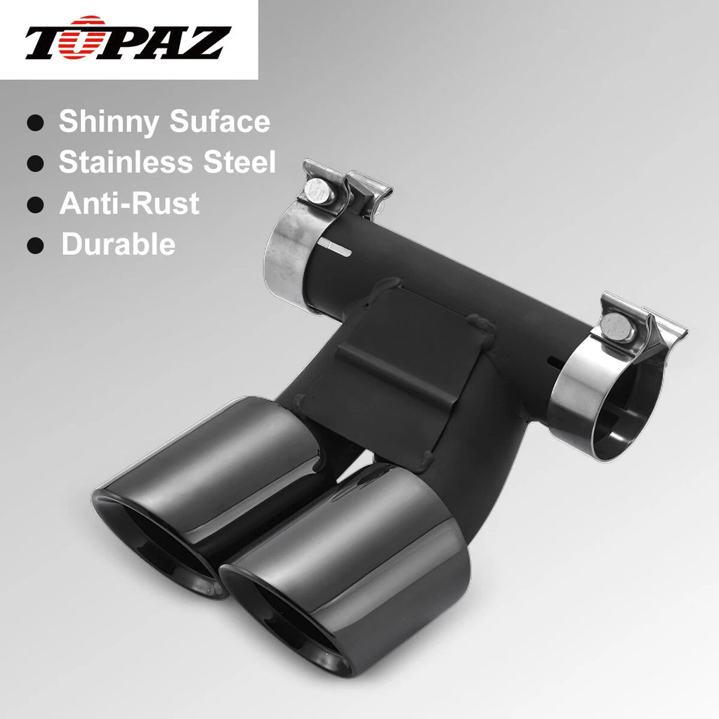 Stainless Steel Rear Muffler for Porsche Boxster Cayman 718 (2015–2025)