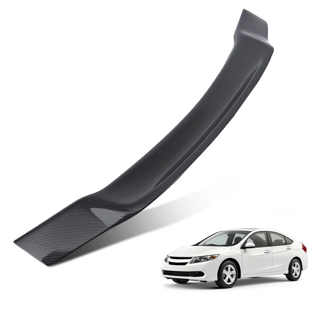 Trunk Spoiler for Honda Civic 4 Door Sedan (2006–2011) Carbon Fiber Look