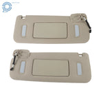 Set of 2 Gray Sun Visors for Chevrolet Silverado Sierra Tahoe Yukon (2007–2014)