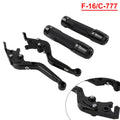 Black Brake Clutch Lever Grip Set for Yamaha FJR XJR 1300 (2001-2008)