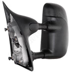 Set of 2 Black Manual Towing Mirrors for Ford F250 Super Duty