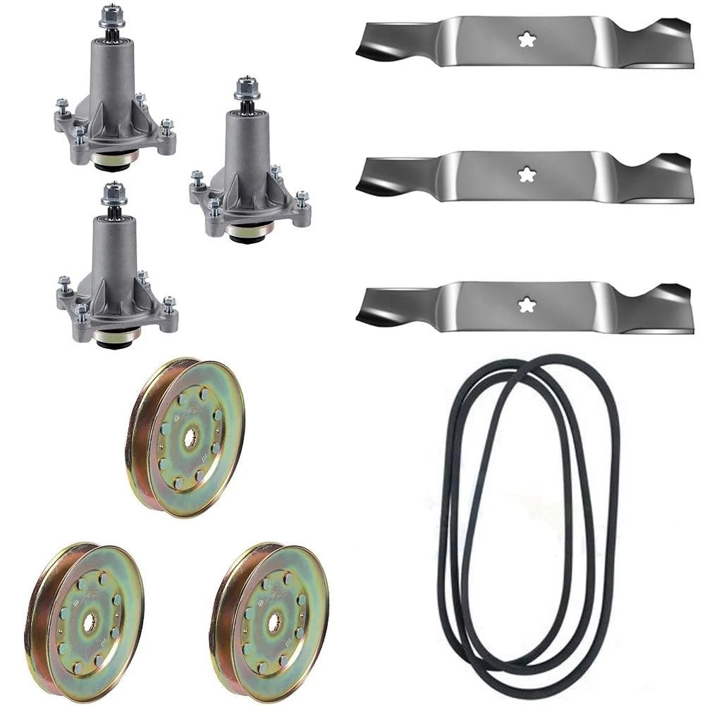 Rebuild Kit for Husqvarna GTH 2254 XPA (2005–2008) Mower Deck Spindle Blades Belt Pulle