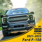 2Pcs Black Front Bumper Corner Panel Cover Trim for Ford F150 (2021–2023)