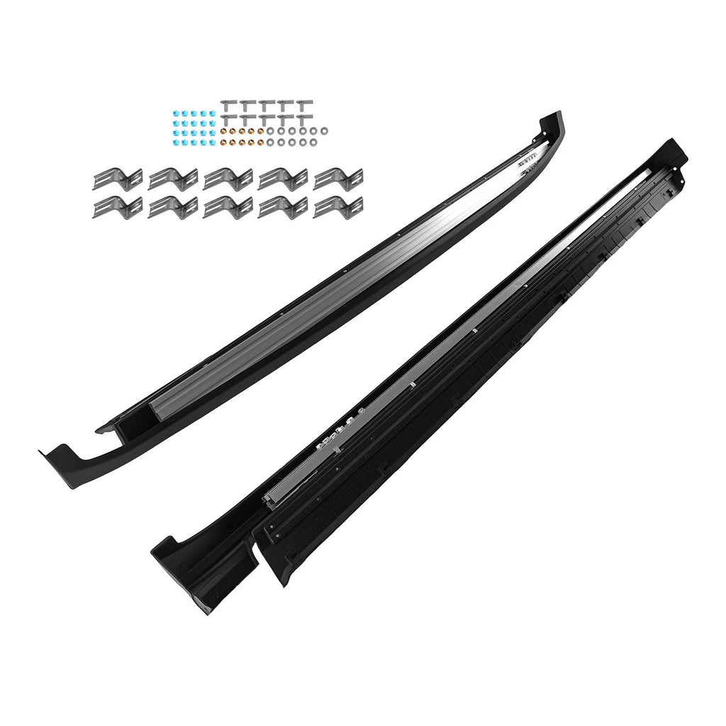 Black Running Board Steps for Hyundai Santa Fe (2019–2023) Aluminum Non-Slip