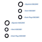 2X O-Ring Set for Volvo Penta Outdrive SX-M SX-A DPS-A (3852045, 3855081)