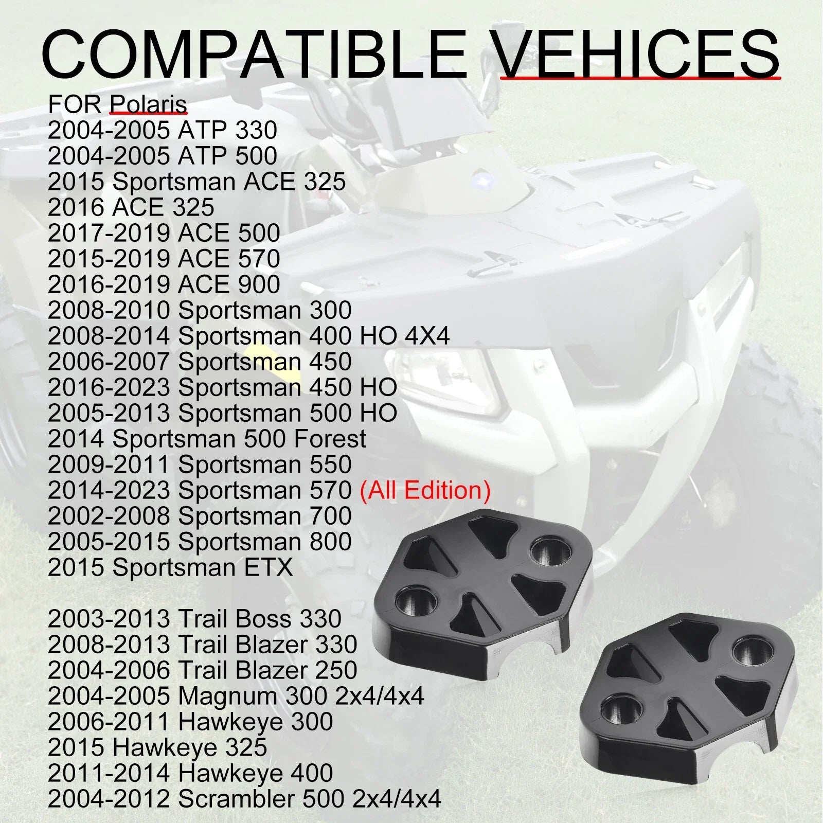 2 x Shifter Bracket for Polaris Sportsman (1999–2006)