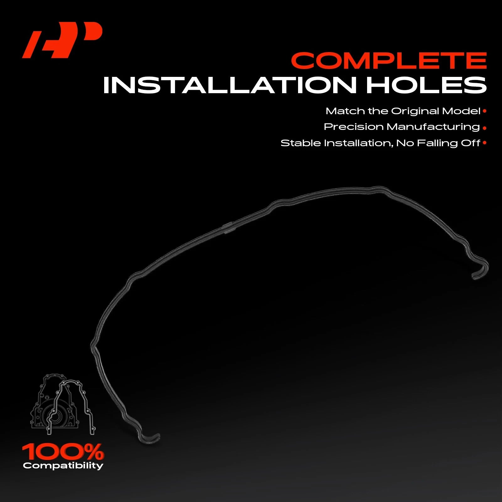 Engine Timing Cover Gasket Set for Chevrolet Silverado 2500 HD (2001â2006)