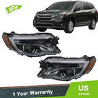 Headlights w/LED Low Beam + DRL for Pilot Elite (2016–2018) & Passport (2019–2021) Left + Right