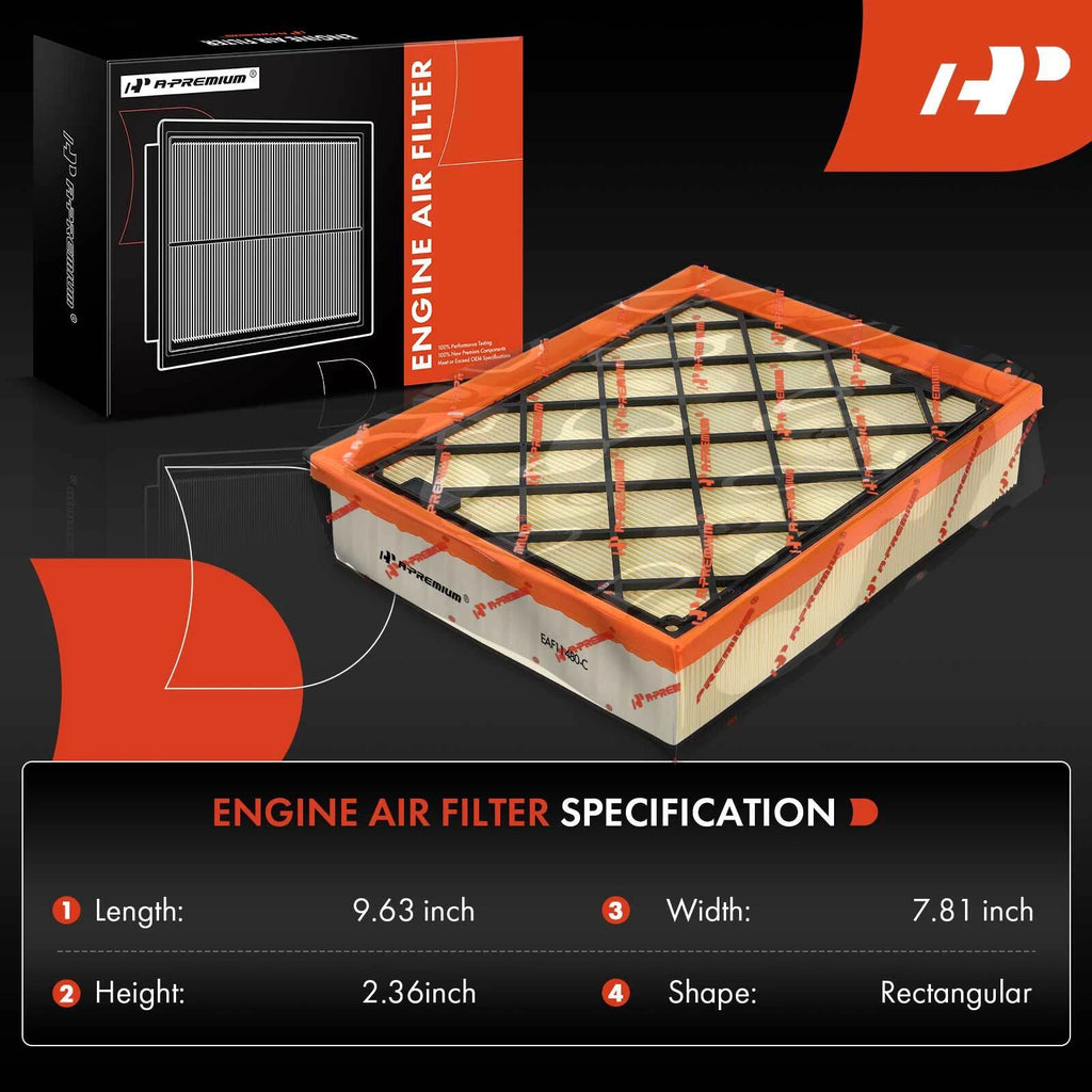Engine Air Filter for Ford Fusion, Edge, Lincoln MKX, MKZ, Nautilus (2013–2020)