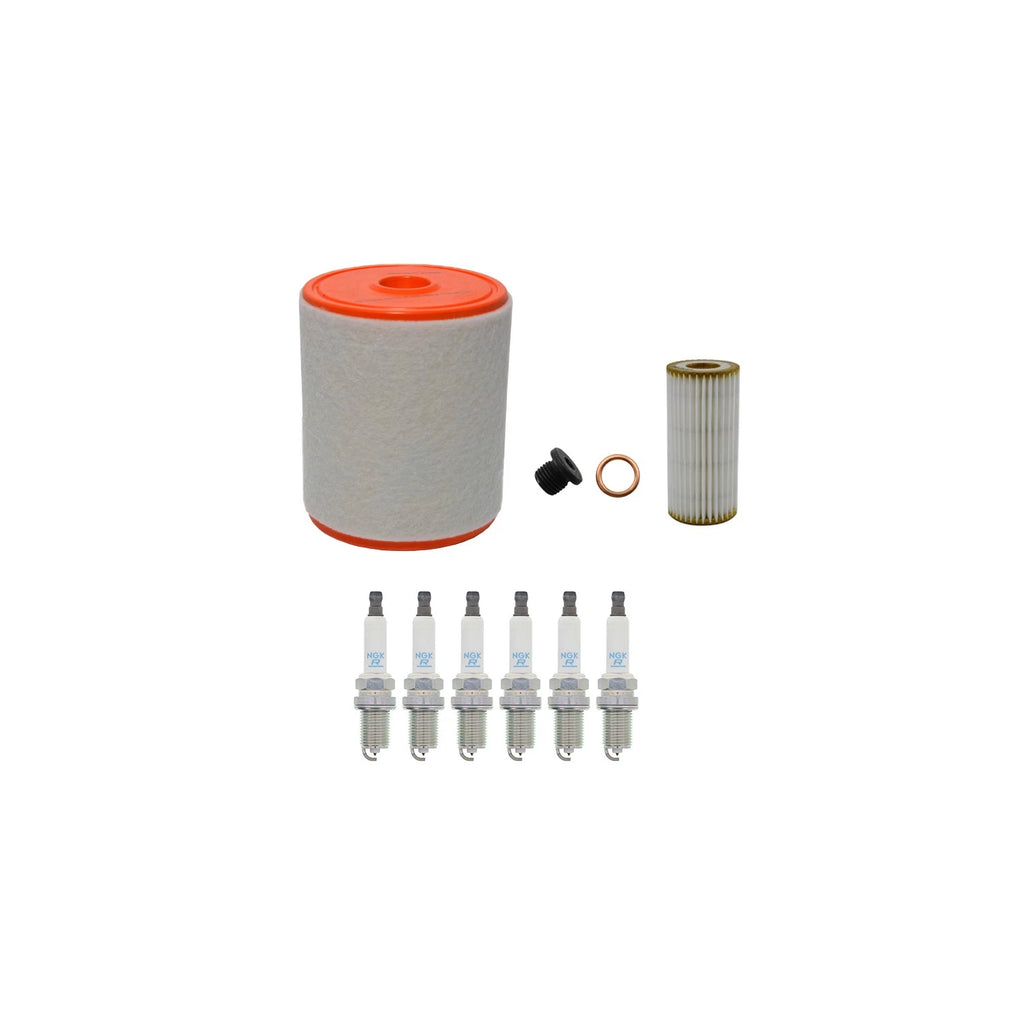 Wix Engine Air Oil Filters & NGK Spark Plugs Kit for A6 Quattro (2017–2018)