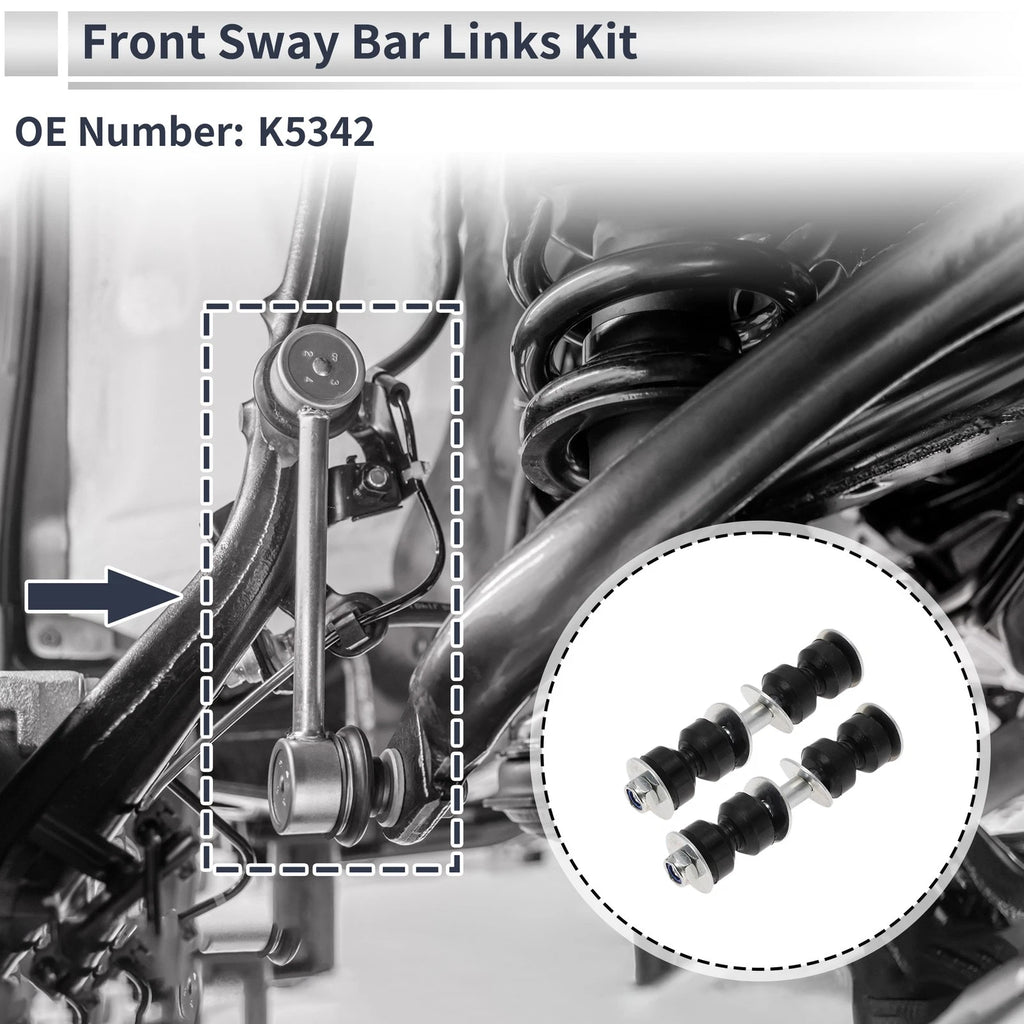 Set of 2 Front Stabilizer Bar Links for Buick Allure (2005–2009) No.K5342