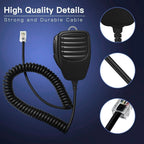 HM118N 8 Pin Speaker Mic for ICOM IC 207H IC 208H (Related Models)