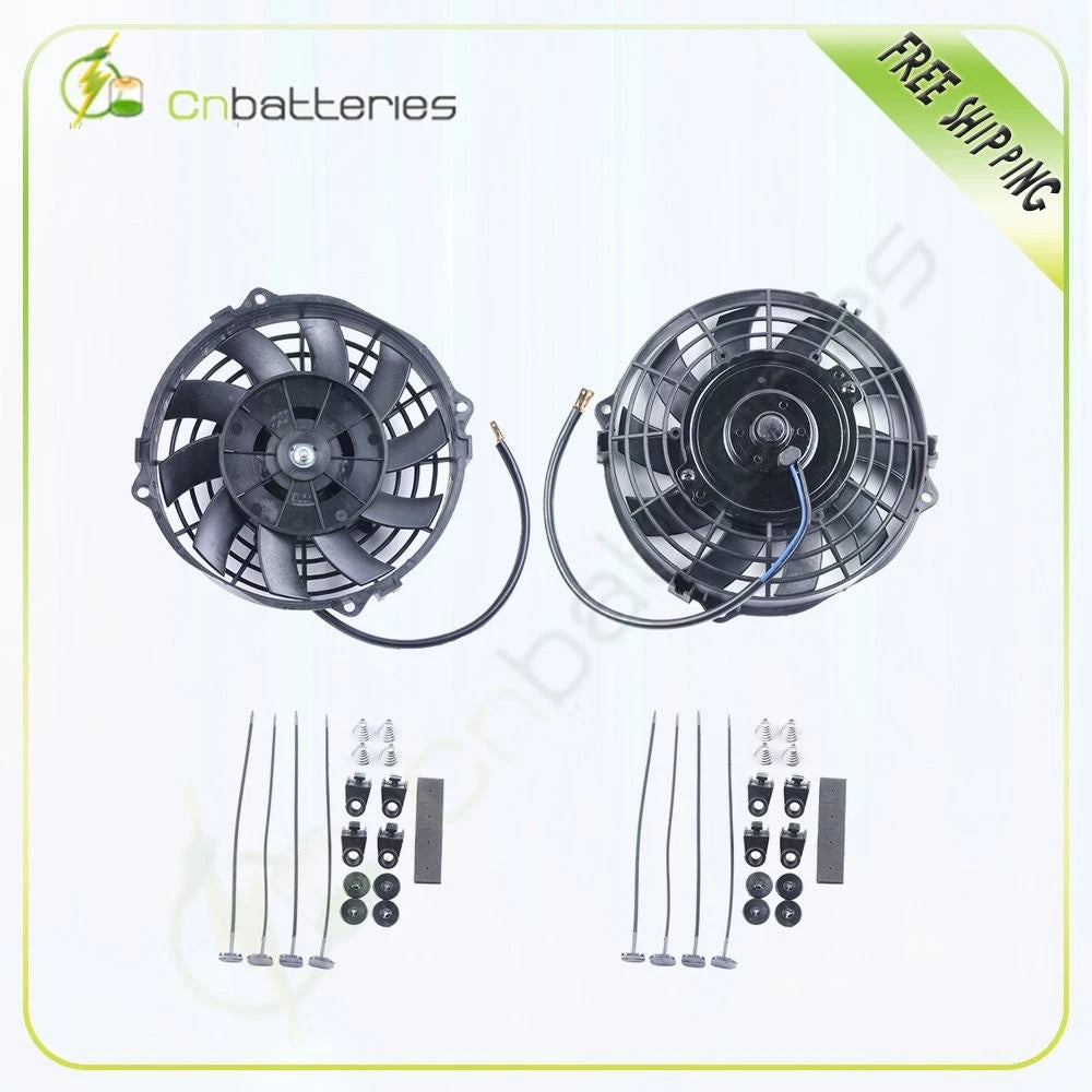 2X 7" Radiator Condenser Cooling Fan for Subaru Legacy WRX STI