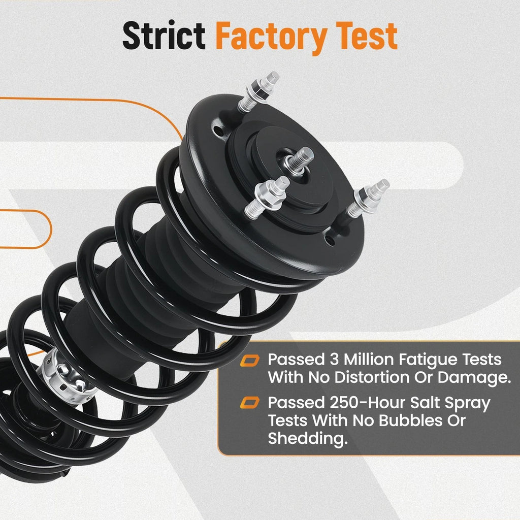 Set of 4 Complete Struts w/ Coil Spring for Lexus LS460 (2007–2017)