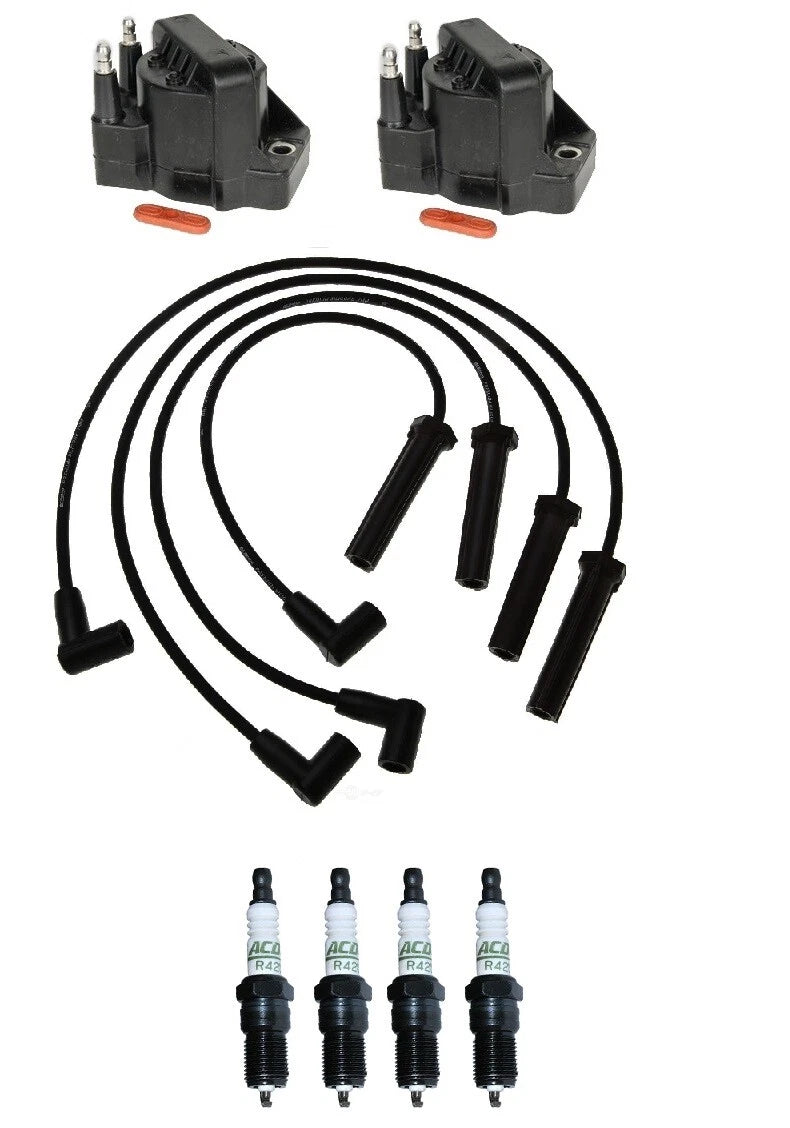 2X Ignition Wires & 4 Spark Plugs Kit for Chevy Cavalier 2.2L (1998–1999)