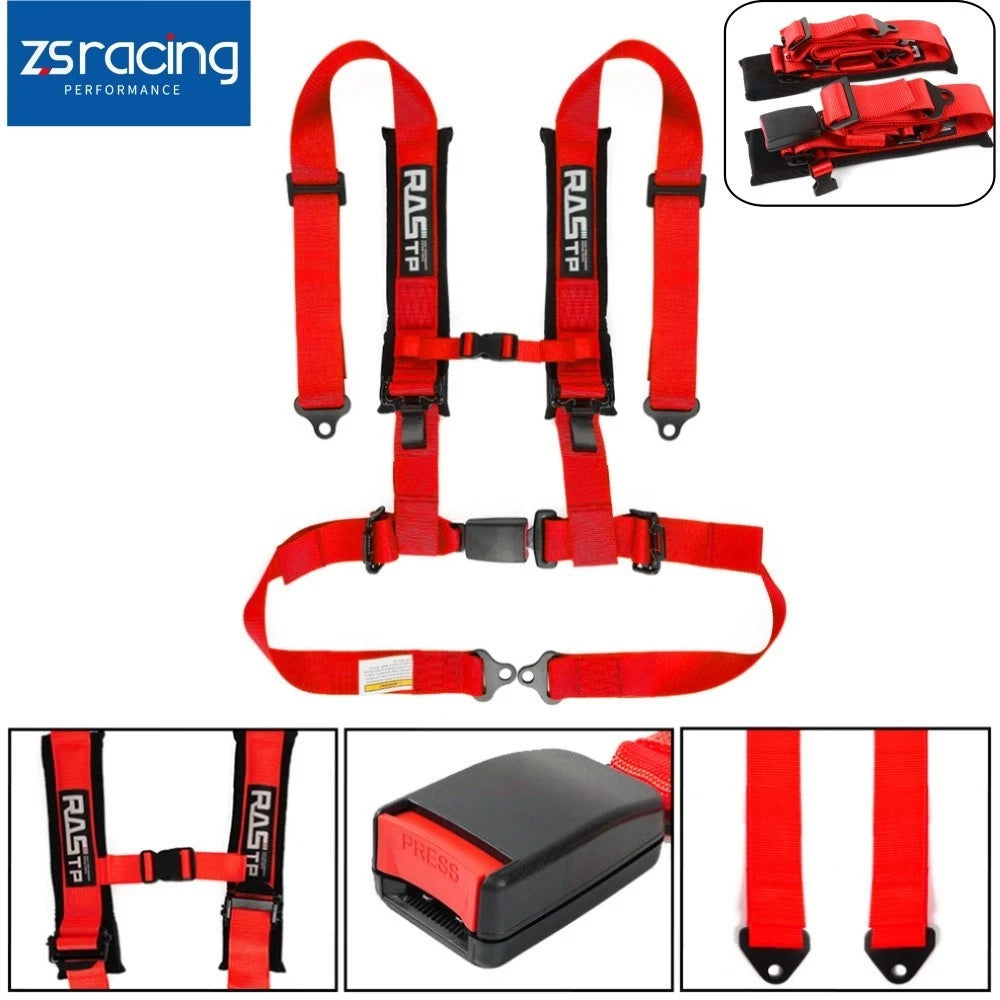 4 Point Racing Seat Belt Harness for Universal ATV UTV Go-Kart