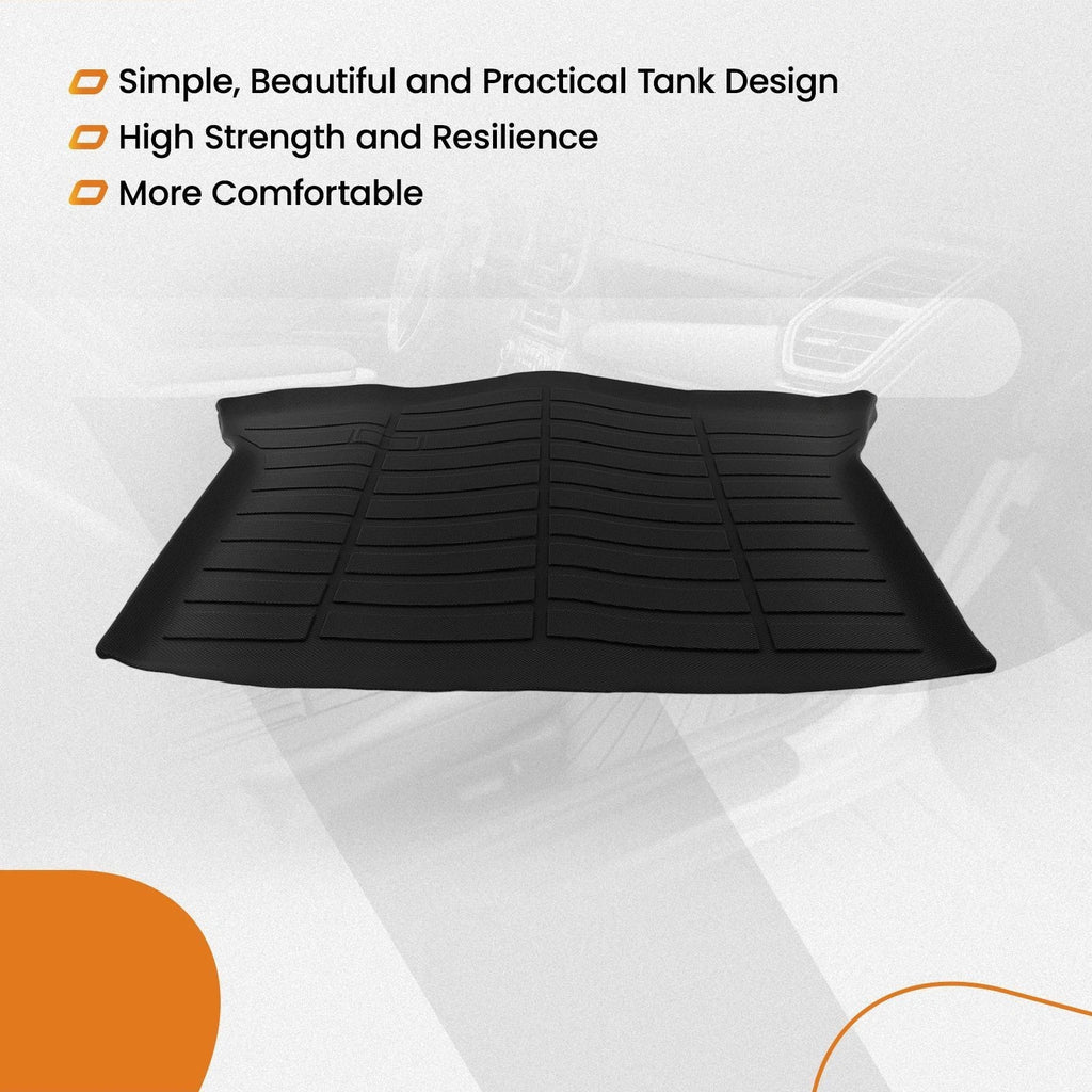 Black Waterproof Cargo Mat for Honda (2015–2020) TPE Trunk Floor Liner