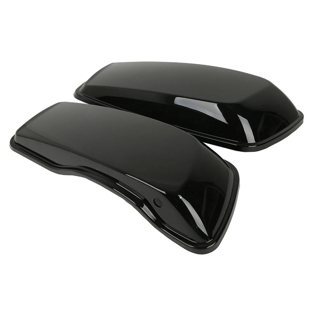 Black Hard Saddlebags Lids for Harley Touring Street Road Glide (2014–2024)