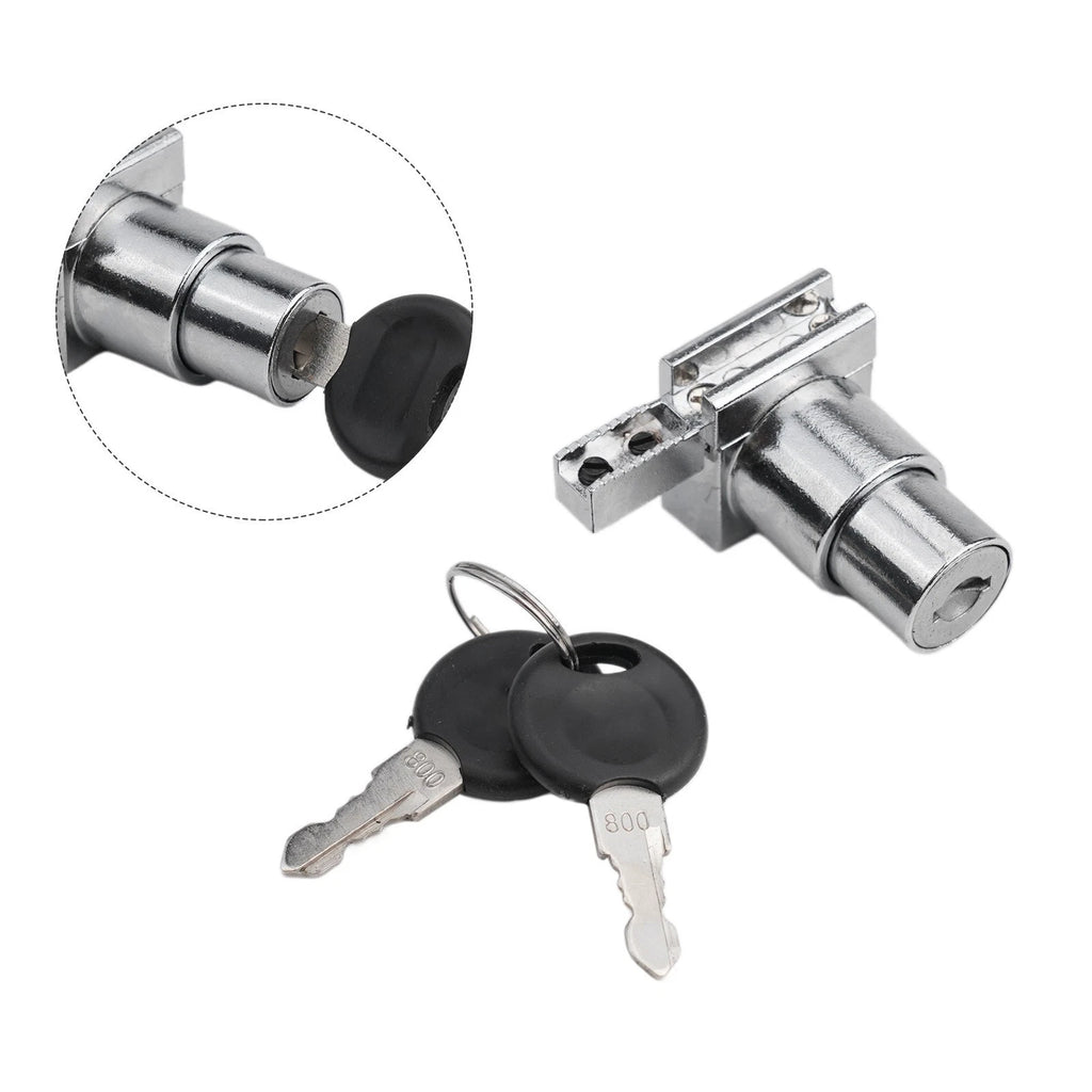 Sliding Door Lock with Keys for Glass Doors (Zinc Alloy)